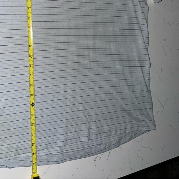 Lululemon Men's Logo Sport Polo Stripe Size Large - Picture 5 of 6